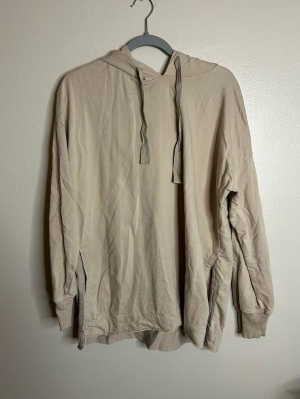 Aerie Sweater Womens Medium Hoodie Sweatshirt Pullover Casual Lounge Tan Neutral